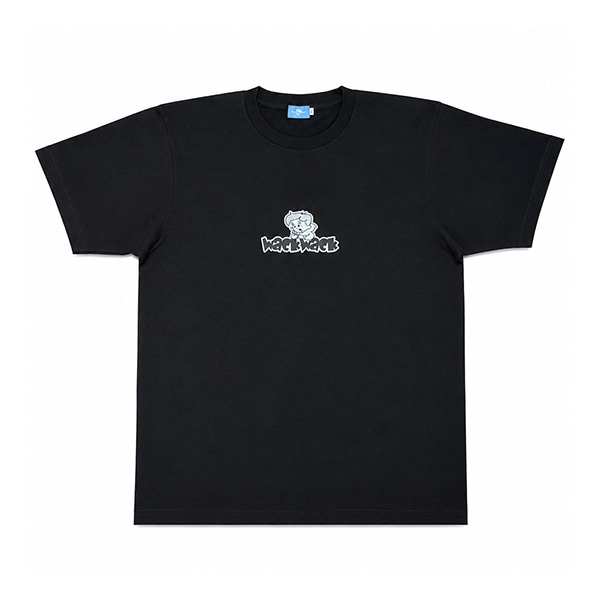 【WACKWACK】FRIENDLY BUT OFF S/S TEE black/black ワックワック Tシャツ スケートボード スケボー SKATEBOARD