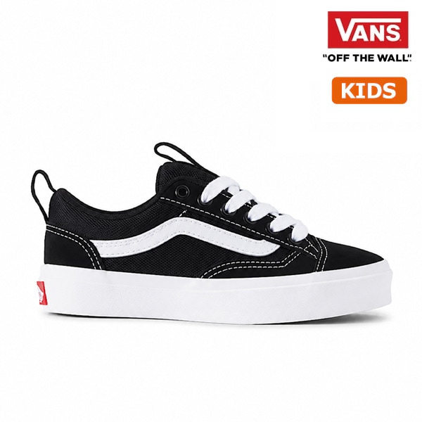 【VANS】KIDS SKATE OLD SKOOL 36+ black/white バンズ シューズ 靴 スニーカー キッズ スケートボード スケボー KIDS SKATEBOARD SHOES