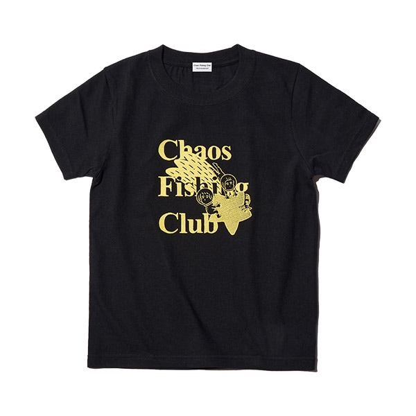 【Chaos Fishing Club】KIDS SHOOTING STAR CREW T-SHIRT black　カオスフィッシングクラブ Tシャツ スケートボード スケボー SKATEBOARD