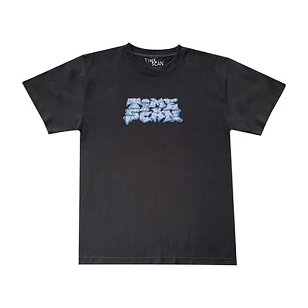 【TIME SCAN】CLASSIC TAG TEE black タイムスキャン キャップ スケートボード スケボー SKATEBOARD