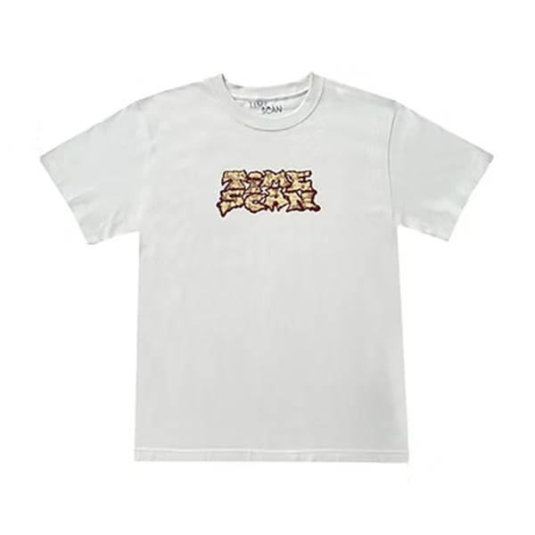 【TIME SCAN】CLASSIC TAG TEE off white タイムスキャン キャップ スケートボード スケボー SKATEBOARD
