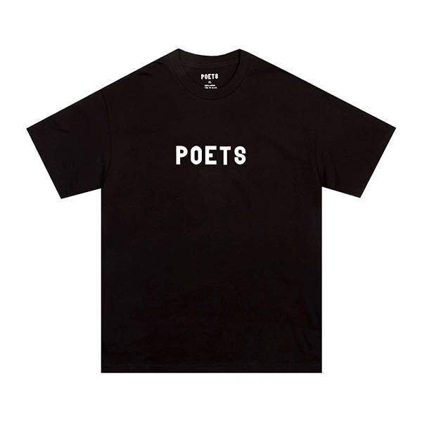 【POETS】OG FLOCKED T-SHIRT black ポエッツ Tシャツ スケートボード スケボー SKATEBOARD