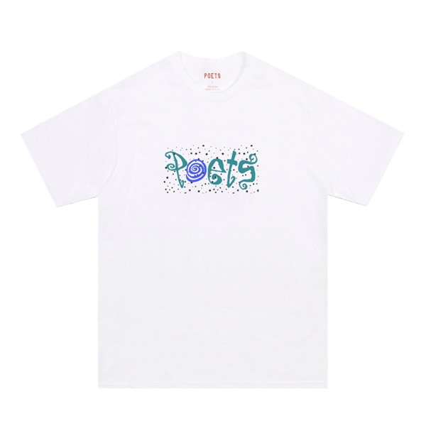 【POETS】CLIQUE T-SHIRT white ポエッツ Tシャツ スケートボード スケボー SKATEBOARD