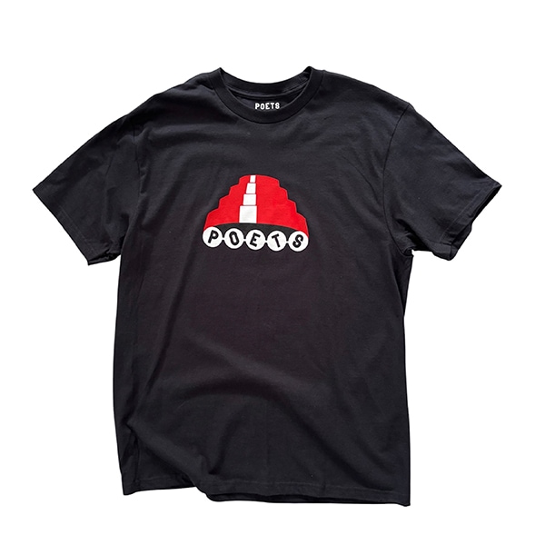 【POETS】DEVO T-SHIRT black ポエッツ Tシャツ スケートボード スケボー SKATEBOARD
