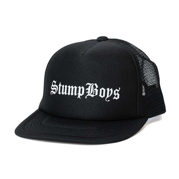 【STUMPBOYS】OG LOGO MESH CAP black/white スタンプボーイズ 帽子 スケートボード スケボー SKATEBOARD