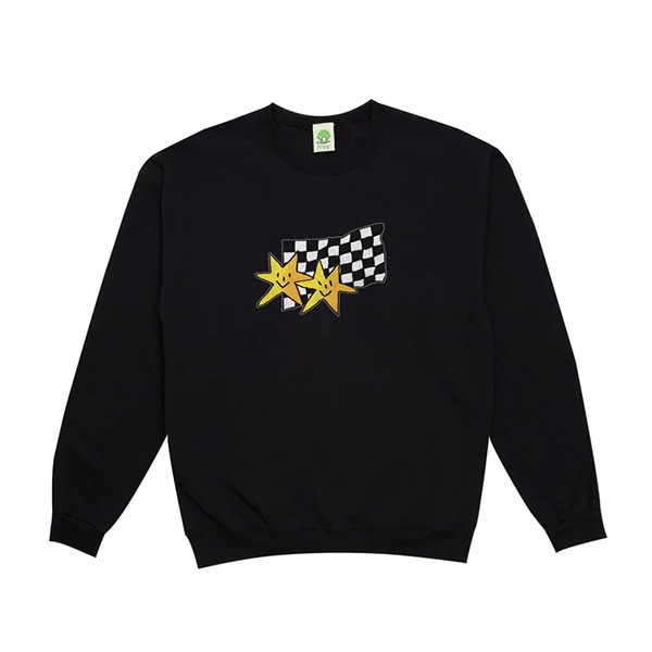 【FROG】STARS CREWNECK black　フロッグ スウェットシャツ クルーネック スケートボード スケボー SKATEBOARD
