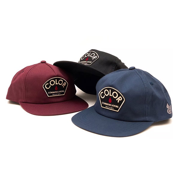 【COLOR COMMUNICATIONS】CAP / DESIGN DEPT. PATCH UNSTRUCTURED カラーコミュ二ケーションズ 帽子  スケートボード スケボー SKATEBOARD