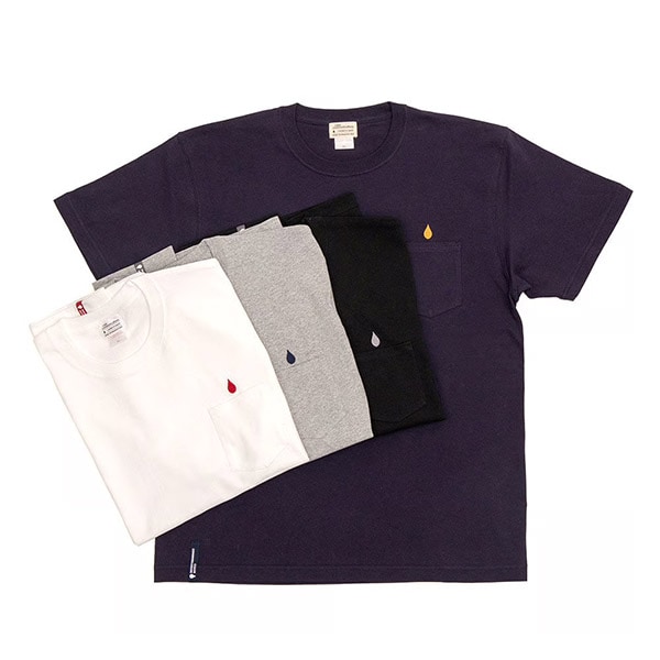 【COLOR COMMUNICATIONS】T-SHIRT / DRIP EMB POCKET HEAVY カラーコミュ二ケーションズ Tシャツ  スケートボード スケボー SKATEBOARD