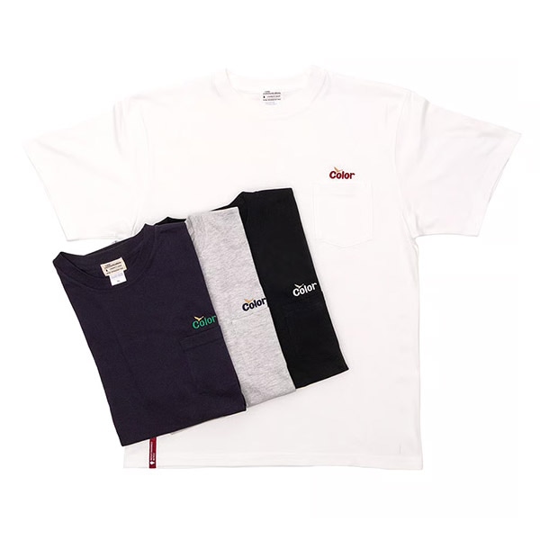 【COLOR COMMUNICATIONS】T-SHIRT / WAWA OWL EMB POCKET カラーコミュ二ケーションズ Tシャツ  スケートボード スケボー SKATEBOARD