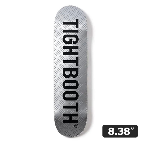 【TIGHTBOOTH】CP LOGO SILVER 8.38インチ　タイトブース スケートボード スケボー デッキ  SKATEBOARD DECK