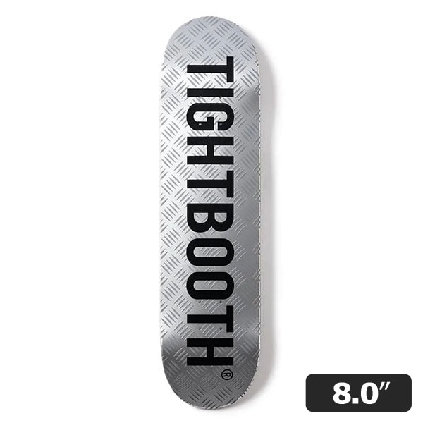 【TIGHTBOOTH】CP LOGO SILVER 8.0インチ　タイトブース スケートボード スケボー デッキ  SKATEBOARD DECK