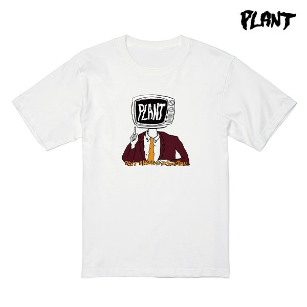 【PLANT】TELEVISION TEE WHITE プラント TEE 半袖 スケートボード スケボー SKATEBOARD