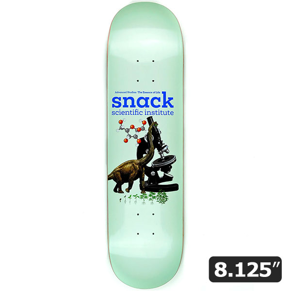 【SNACK】SCIENTIFIC INSTITUTE 8.125インチ スナック スケートボード スケボー デッキ  SKATEBOARD DECK