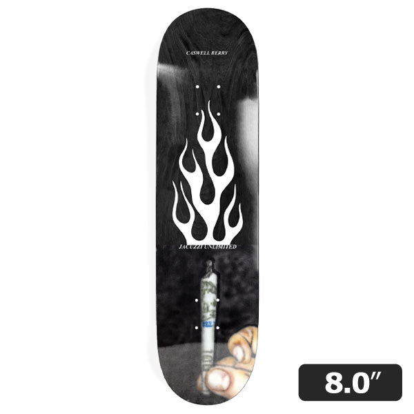 【JACUZZI】Caswell Berry ROLL UP BLACK 8.0インチ ジャグジー スケートボード スケボー デッキ  SKATEBOARD DECK
