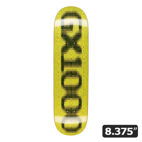 【GX1000】OG LOGO BLUR YELLOW 8.375インチ　ジーエックス スケートボード スケボー デッキ  SKATEBOARD DECK