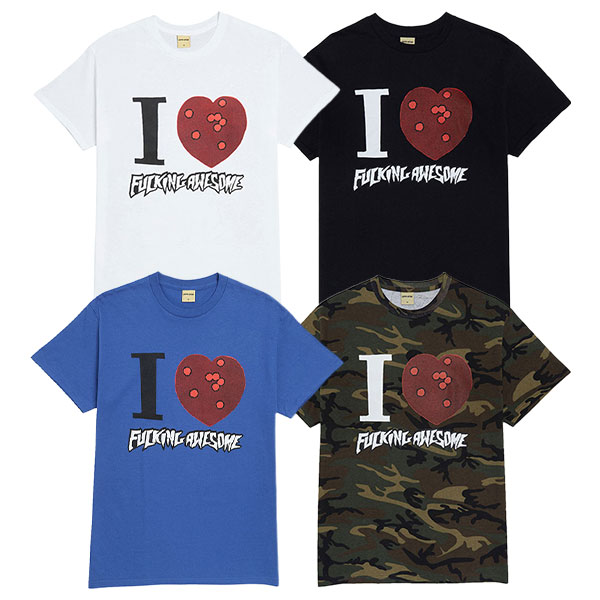 Fucking Awesome スケートボード コンプリート Tツール付き FUCKING AWESOME】 I HEART FA TEE ファッキンオウサム TEE 半袖