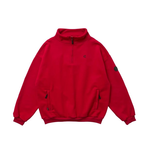 evisen skateboards × independent ハーフジップ Evisen】LOGO HALF ZIP SWEAT エビセン スウェットシャツ スケート