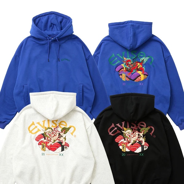 【Evisen】SUSHISHI HOODIE エビセン スウェットシャツ フード スケートボード スケボー SKATEBOARD