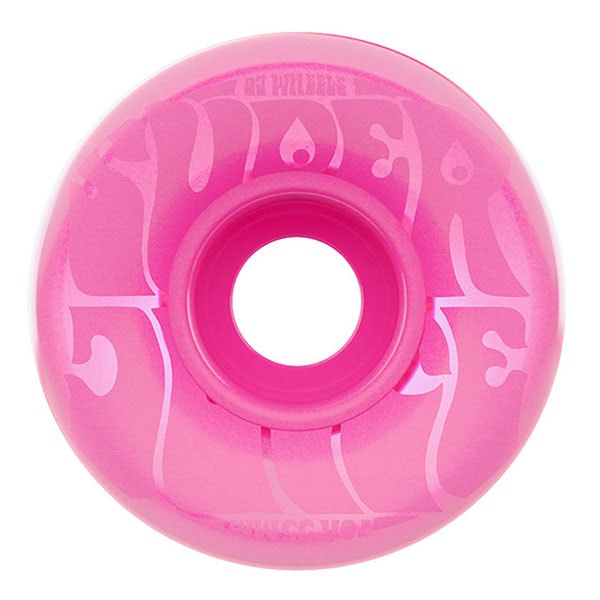 【OJ wheels】MINI SUPER JUICE BUBBLE GUM TRANS PINK サイズ：55mm 硬度：78A オージェイ スーパージュース  ウィール クルーズ ソフト  スケートボード スケボー SKATEBOARD