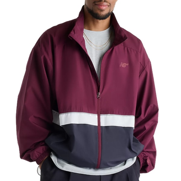 【NEW BALANCE NUMERIC】NB NUMERIC ARCHIVE JACKET カラー：mulled wine with dark night (MUW)　ニューバランス ヌメリック ジャケット スケートボード スケボー SKATEBOARD