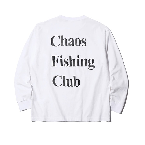 Chaos Fishing Club】LOGO T-SHIRT L/S white カオスフィッシング
