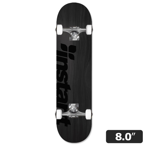 【instant】ORIGINAL LOGO COMPLETE black/black 8.0インチ コンプリートセット 完成品 スケートボード スケボー SKATEBOARD