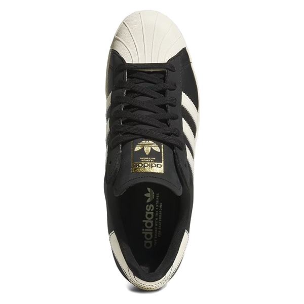 【adidas skateboarding】SUPERSTAR 80 ADV KK5003 カラー:core black/cream white/gold metallic アディダス スケボー シューズ 靴 スニーカー SKATEBOARD SHOES