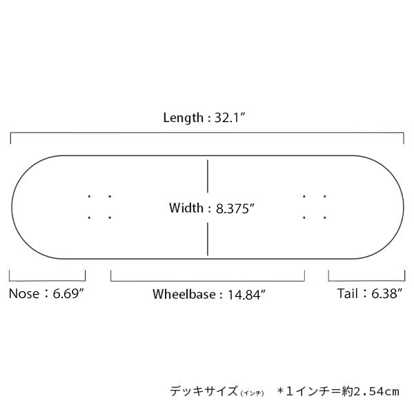 PALACE】DRAGON 8.375インチ パレス デッキ スケートボード