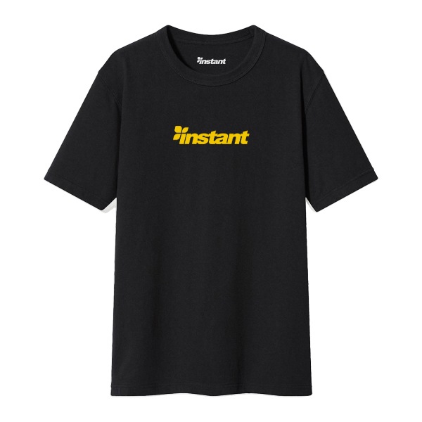 【instant】OG LOGO TEE black/yellow インスタント Tシャツ スケートボード スケボー SKATEBOARD