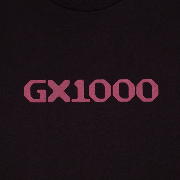 【GX1000】OG LOGO TEE black/burgundy ジーエックス Tシャツ スケボー スケートボード SKATEBOARD DECK