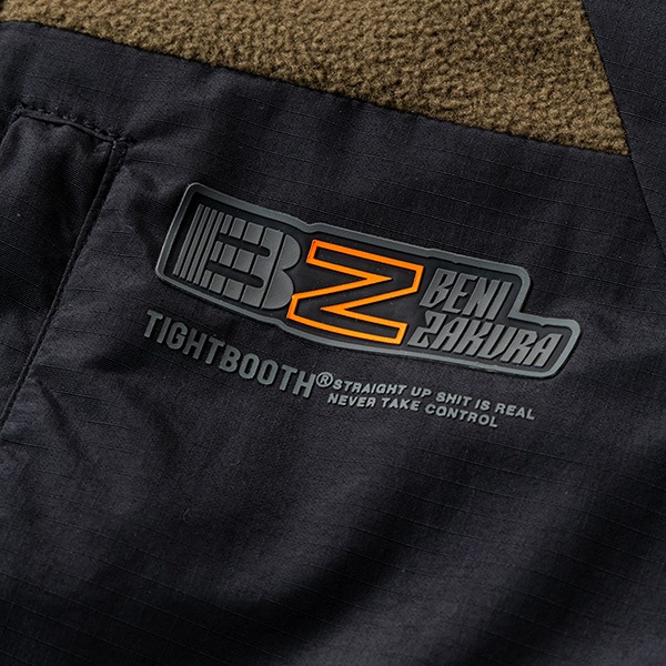 【TIGHTBOOTH x 紅桜】NYLON PANEL FLEECE JKT  タイトブース ジャケット アウター ダウン スケートボード スケボー SKATEBOARD