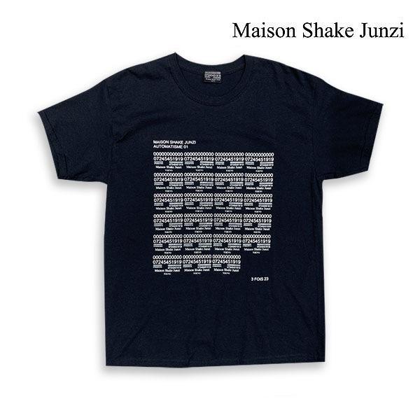 【Maison Shake Junzi】AUTOMATISMECORRECTION T-SHIRTS black メゾンシェイクジュンジ ティーシャツ 半袖 スケートボード スケボー SKATEBOARD