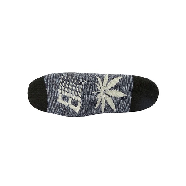 【HUF X BRONZE】PLANTLIFE MARLED SOCKS black ハフ ブロンズ ソックス 靴下 スケートボード スケボー SKATEBOARD