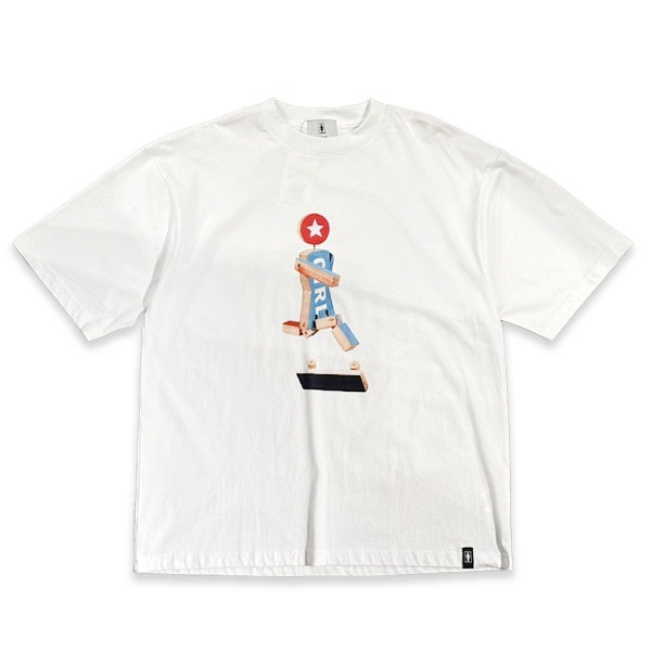 GIRL】WOODEN OG DOLL S/STEE white ガール ティーシャツ 半袖