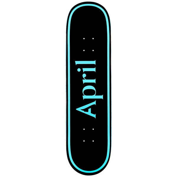 【APRIL】OG LOGO BLUE BLACK MINI 7.25インチ　エイプリル  デッキ スケートボード スケボー SKATEBOARD DECK