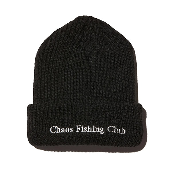 【Chaos Fishing Club】LOGO WATCH CAP black カオスフィッシングクラブ ビーニー スケートボード スケボー SKATEBOARD