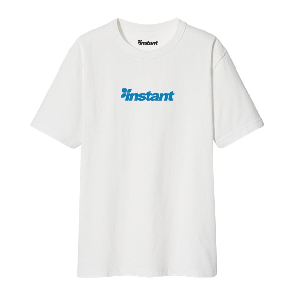 【instant】OG LOGO TEE white/blue インスタント Tシャツ スケートボード スケボー SKATEBOARD