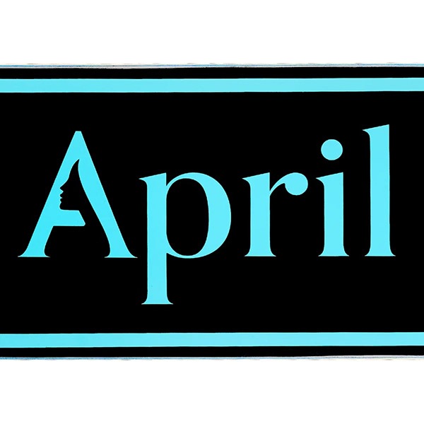 【APRIL】OG LOGO BLUE BLACK 8.0インチ　エイプリル  デッキ スケートボード スケボー SKATEBOARD DECK