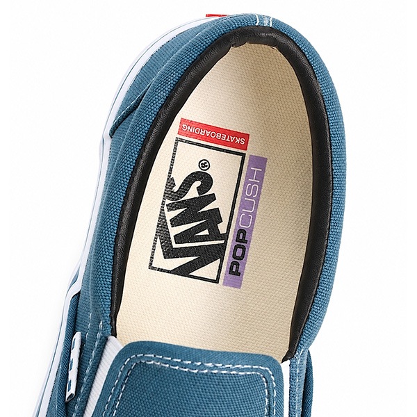 【VANS】SKATE SLIP ON navy　バンズ シューズ 靴 スリッポン スニーカー スケートボード スケボー  SKATEBOARD SHOES