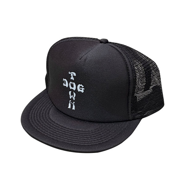 DOGTOWN】CROSS LETTER FLIP MESH HAT BLACK ドッグタウン 帽子
