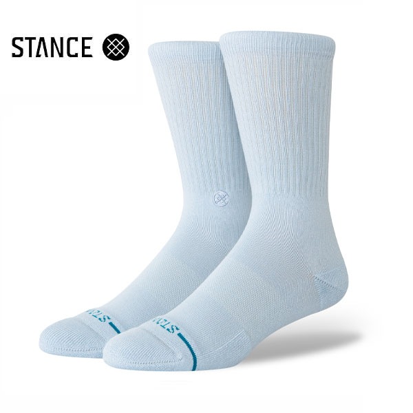 【STANCE】ICON ice blue スタンス ソックス 靴下 スケートボード スケボー SKATEBOARD