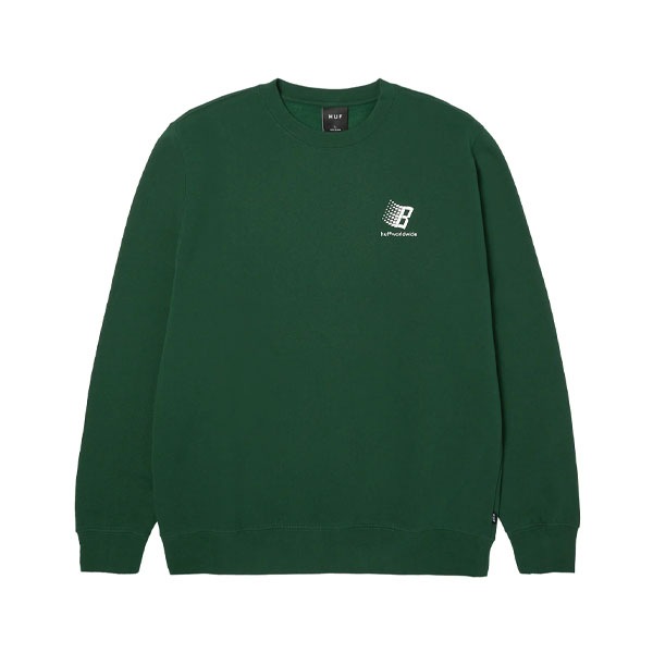 HUF X BRONZE】CREWNECK forest green ハフ ブロンズ クルー