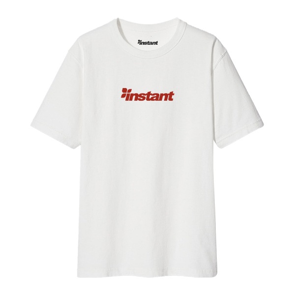 【instant】OG LOGO TEE white/burgundy インスタント Tシャツ スケートボード スケボー SKATEBOARD