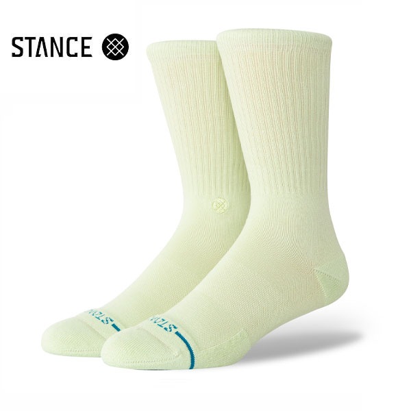 【STANCE】ICON green/sand スタンス ソックス 靴下 スケートボード スケボー SKATEBOARD