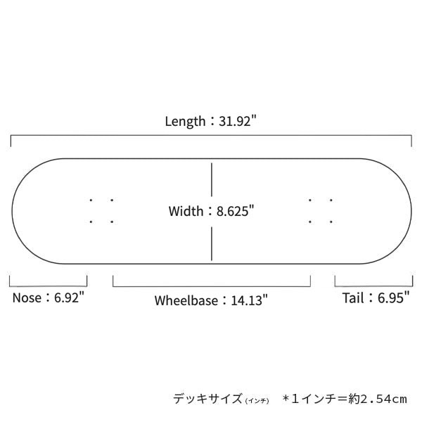 【PRIMITIVE】Kyonosuke Yamashita RISING DIRTY P 8.625インチ プリミティブ デッキ スケートボード スケボー SKATEBOARD DECK