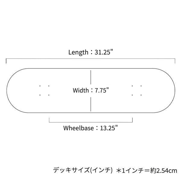 【CHUULIP】PEACE 7.75インチ　チューリップ スケートボード スケボー SKATEBOARD DECK