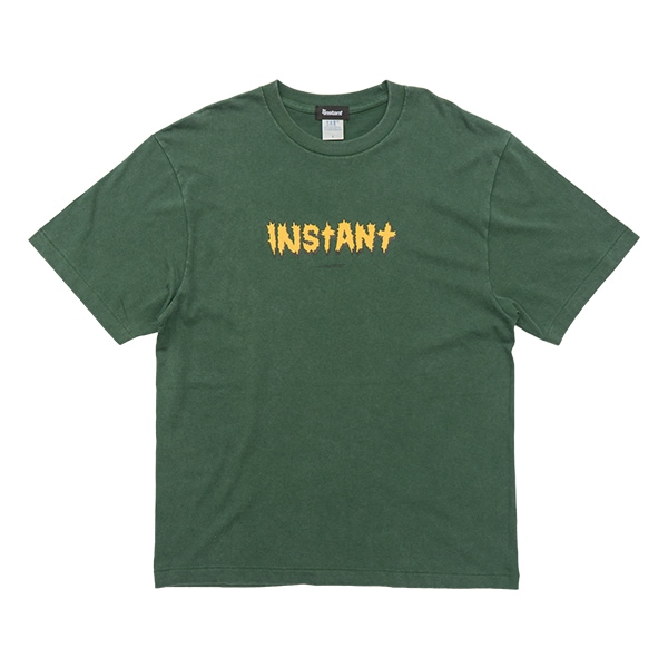 【instant×HIROTTON】LOGO TEE fade green インスタントTシャツ スケートボード スケボー SKATEBOARD