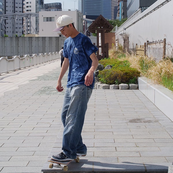 【instant】30TH ANNIV TIE DIE TEE navy インスタント Tシャツ スケートボード スケボー SKATEBOARD