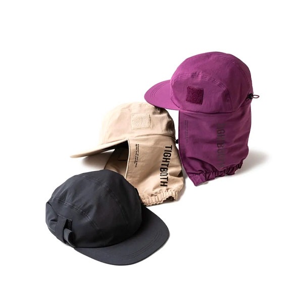 【TIGHTBOOTH】SUNSHADE CAMP CAP black/purple タイトブース キャップ 帽子 スケートボード スケボー SKATEBOARD