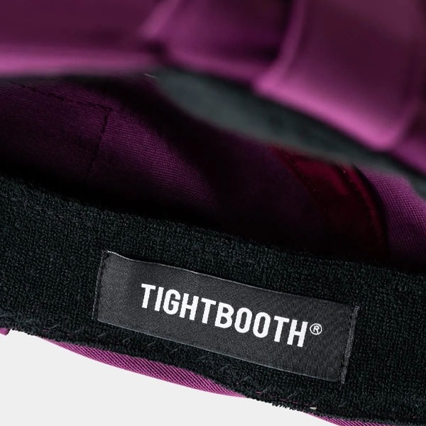 【TIGHTBOOTH】SUNSHADE CAMP CAP black/purple タイトブース キャップ 帽子 スケートボード スケボー SKATEBOARD